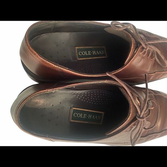 Cole Haan Mens Dress Shoes Derby Size 11.5 M Brown Leather Lace Up Waterproof main image 10